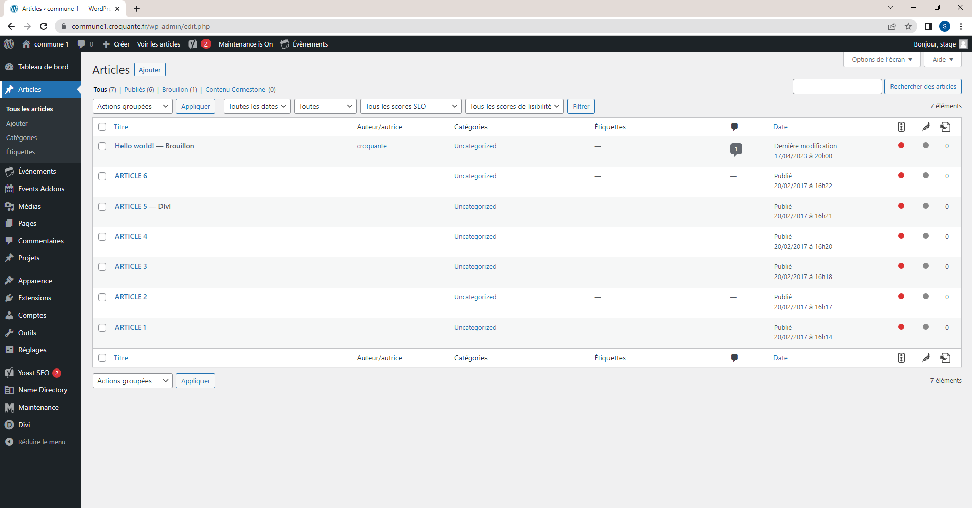 comment modifier un article sur wordpress